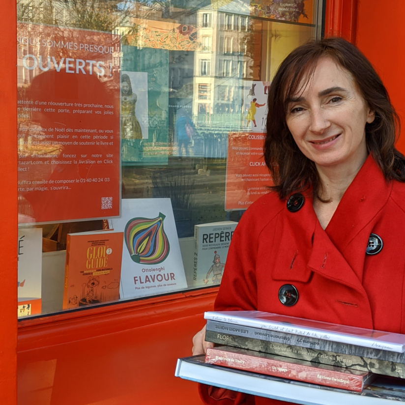 Laetitia, responsable de la librairie Artazart