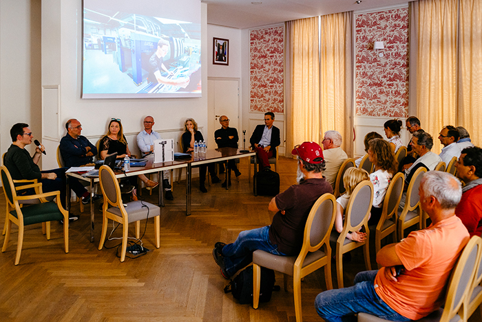 Table ronde organisée par HiP en 2018 à Bièvres © Laurent Lavergne