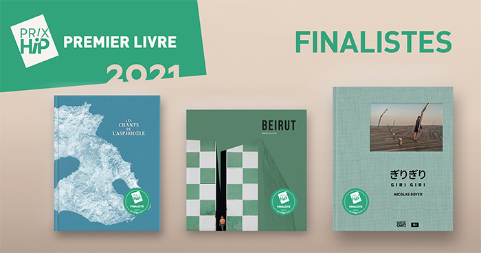 Les 3 finalistes des Prix HiP 2021 • catégorie "Premier livre"
