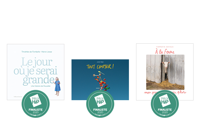 Les 3 finalistes des Prix HiP 2020 • catégorie "Livre jeunesse"