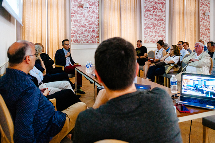 Table ronde organisée par HiP en 2018 à Bièvres © Laurent Lavergne