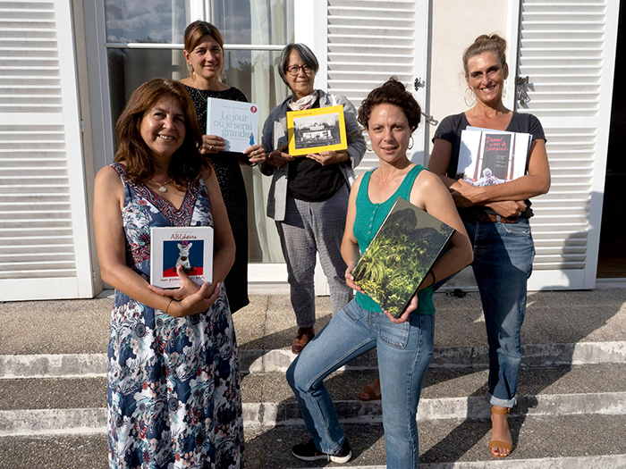 Da gauche à droite : Nathalie Seroux, Marie Liesse, Françoise Chadaillac, Olivia Lavergne et Marie Genel • Photos : © Stéphane Derny