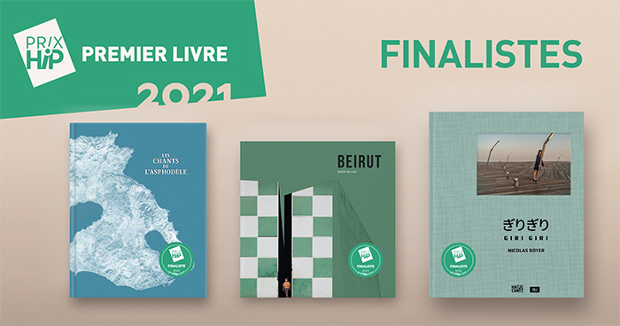 Les 3 finalistes des Prix HiP 2021 • catégorie "Premier livre" Les 3 finalistes des Prix HiP 2021 • catégorie "Premier livre"
