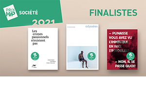 Les 3 finalistes des Prix HiP 2021 • catégorie "Société"