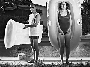 Jean-Claude Delalande et sa série "Quotidien" à l'exposition En famille, organisée par HiP